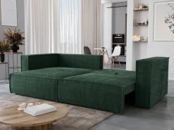 Meble Dla Dzieci|Meble Młodzieżowe>BROMARKT Kanapa narożna do salonu z funkcją spania i pojemnikiem MIZARU