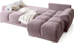 Narożniki></noscript>BROMARKT Kanapa narożna pudrowy róż NUBES