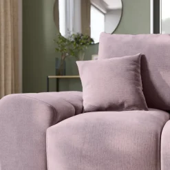 Narożniki></noscript>BROMARKT Kanapa narożna pudrowy róż NUBES