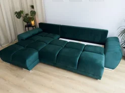 Narożniki></noscript>BROMARKT Kanapa narożna pudrowy róż NUBES