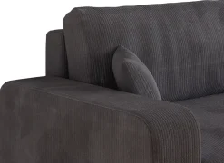 Narożniki></noscript>BROMARKT Kanapa narożna szara z funkcją spania do salonu PUMI U