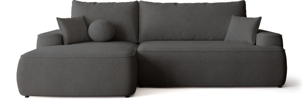 Meble Dla Dzieci|Narożniki>BROMARKT Kanapa narożna z funkcją spania i pojemnikiem CARMELLO boucle