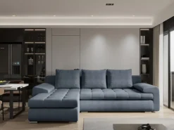 Meble Dla Dzieci|Meble Młodzieżowe></noscript>KENIX Kanapa narożna z funkcją spania i pojemnikiem na pościel TWIST