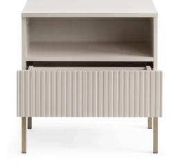 Meble Młodzieżowe|Zestawy Mebli Do Salonu>PIASKI Kaszmirowa szafka nocna z szufladą na nóżkach SEWILLA