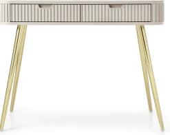 Toaletki I Konsole>PIASKI owa toaletka z szufladami 103 cm ZENIT frezowane fronty kaszmir