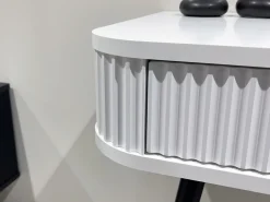 Toaletki I Konsole></noscript>PIASKI owa toaletka z szufladami 103 cm ZENIT frezowane fronty kaszmir