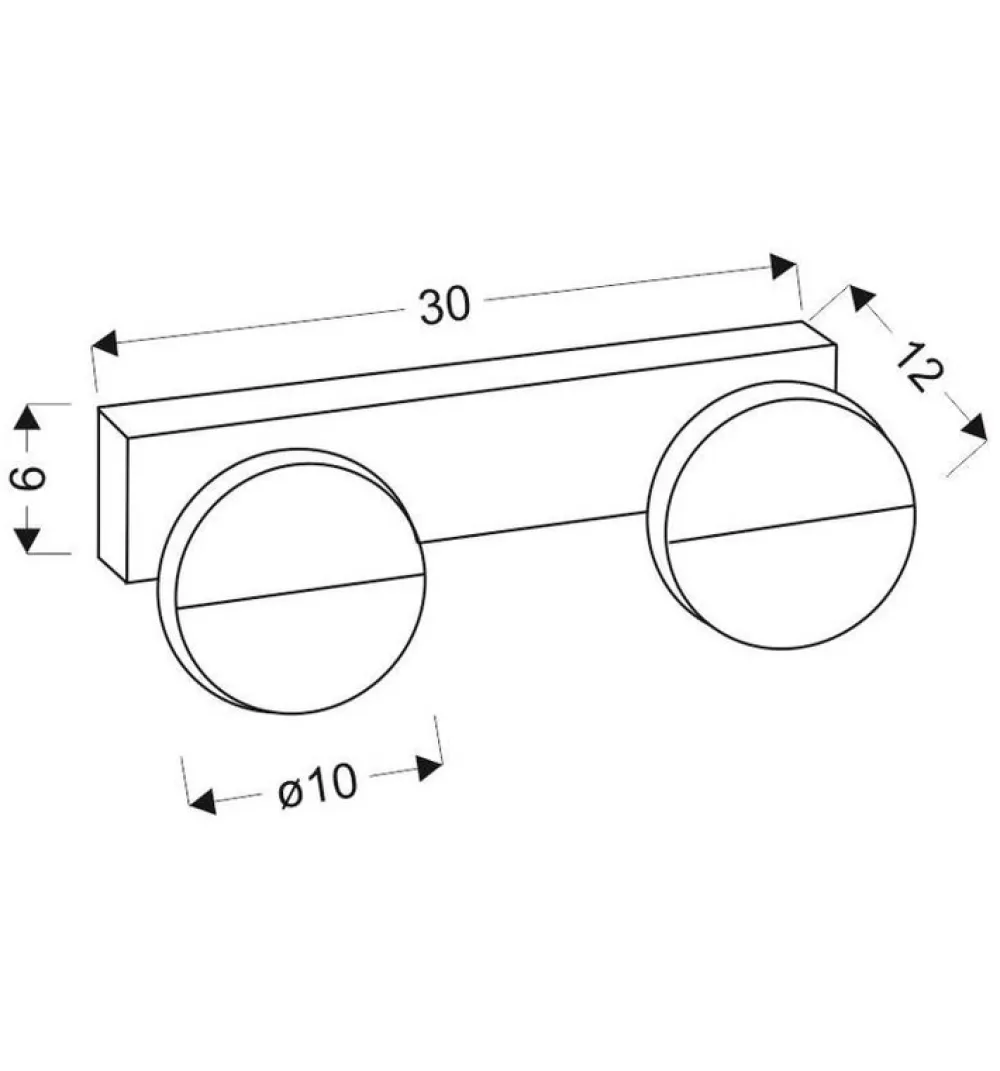 Oświetlenie Łazienki|Kinkiety>Candellux Lighting Kinkiet łazienkowy biały podwójny LED 3W 4000K Sing