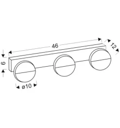 Oświetlenie Łazienki|Kinkiety></noscript>Candellux Lighting Kinkiet łazienkowy biały potrójny LED 3W 4000K Sing
