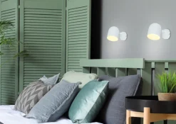 Oświetlenie Przedpokoju|Oświetlenie Jadalni>Candellux Lighting Kinkiet biały lampa ścienna metal Azuro