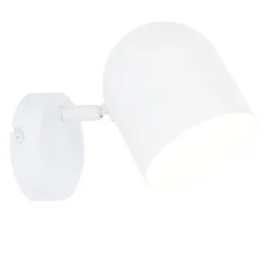 Oświetlenie Przedpokoju|Oświetlenie Jadalni></noscript>Candellux Lighting Kinkiet biały lampa ścienna metal Azuro