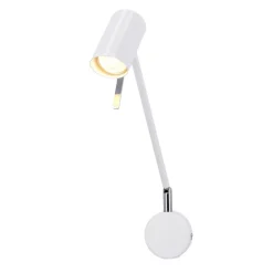 Oświetlenie Pokoju Dziecięcego|Oświetlenie Sypialni></noscript>Candellux Lighting Kinkiet biały matowy regulowany obrotowy GU10 40W Milly