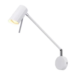 Oświetlenie Pokoju Dziecięcego|Oświetlenie Sypialni></noscript>Candellux Lighting Kinkiet biały matowy regulowany obrotowy GU10 40W Milly