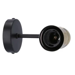 Oświetlenie Sypialni|Oświetlenie Salonu></noscript>Candellux Lighting Kinkiet ścienny czarny+patyna oprawka metalowa Goldie