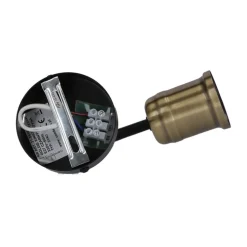 Oświetlenie Sypialni|Oświetlenie Salonu></noscript>Candellux Lighting Kinkiet ścienny czarny+patyna oprawka metalowa Goldie