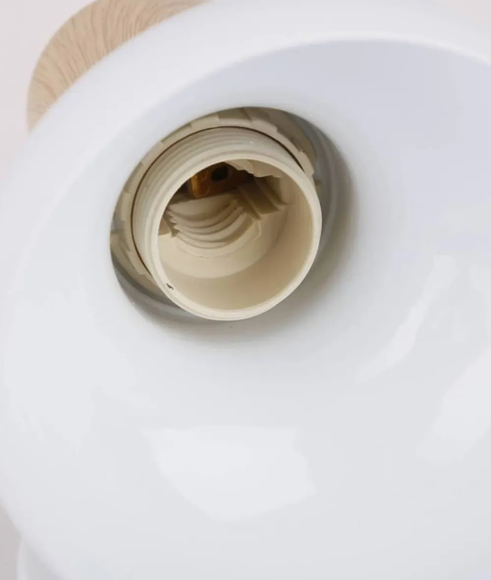 Oświetlenie Przedpokoju|Oświetlenie Jadalni>Candellux Lighting Kinkiet ścienny regulowany biały + element drewna Puerto