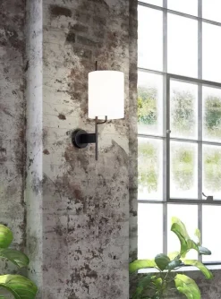 Oświetlenie Jadalni|Oświetlenie Sypialni>Ledea Kinkiet czarno-biały metalowy Tokyo