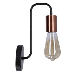 Oświetlenie Przedpokoju|Oświetlenie Sypialni></noscript>Candellux Lighting Kinkiet czarny ścienny metalowy pojedynczy oprawka Herpe