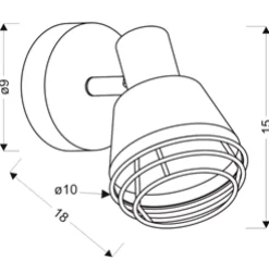 Oświetlenie Jadalni|Oświetlenie Sypialni>Candellux Lighting Kinkiet czarny klosz miedziany lampa E14 40W Neria