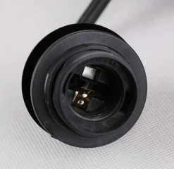 Oświetlenie Przedpokoju|Oświetlenie Jadalni></noscript>Candellux Lighting Kinkiet czarny klosz szklany bursztynowy Felis