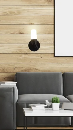 Oświetlenie Przedpokoju|Oświetlenie Jadalni></noscript>Ledea Kinkiet czarny LED 5.4W 20cm Sakai