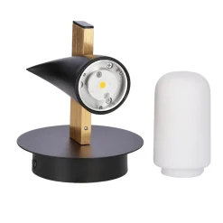 Oświetlenie Przedpokoju|Oświetlenie Jadalni></noscript>Ledea Kinkiet czarny LED 5.4W 20cm Sakai