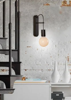 Oświetlenie Sypialni|Oświetlenie Salonu>Candellux Lighting Kinkiet czarny matowy metal oprawka Alto