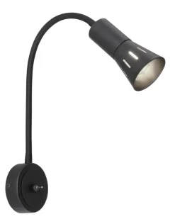 Oświetlenie Pokoju Dziecięcego|Oświetlenie Przedpokoju>Candellux Lighting Kinkiet czarny na wysięgniku regulowany Arnea