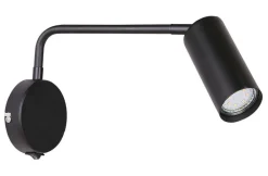 Oświetlenie Pokoju Dziecięcego|Oświetlenie Sypialni>Candellux Lighting Kinkiet czarny ruchomy z włącznikiem Tinia