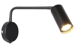 Oświetlenie Pokoju Dziecięcego|Oświetlenie Sypialni></noscript>Candellux Lighting Kinkiet czarny ruchomy z włącznikiem Tinia