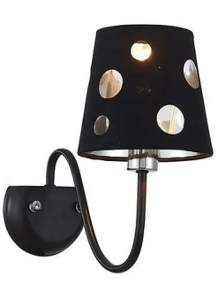 Oświetlenie Jadalni|Oświetlenie Sypialni>Ledea Kinkiet czarny z otworami Batley