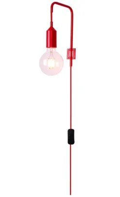 Oświetlenie Pokoju Dziecięcego|Oświetlenie Sypialni>Ledea Kinkiet czerwony kabel lampa Laren