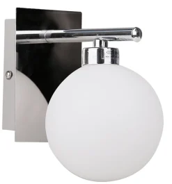 Oświetlenie Przedpokoju|Oświetlenie Sypialni>Candellux Lighting Kinkiet lampa ścienna Raisa biały klosz kula