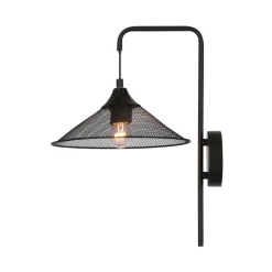 Oświetlenie Sypialni|Oświetlenie Salonu>Ledea Kinkiet metalowy czarny E27 Kiruna