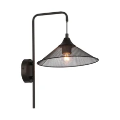 Oświetlenie Sypialni|Oświetlenie Salonu></noscript>Ledea Kinkiet metalowy czarny E27 Kiruna