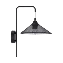 Oświetlenie Sypialni|Oświetlenie Salonu></noscript>Ledea Kinkiet metalowy czarny E27 Kiruna