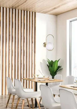 Oświetlenie Jadalni|Oświetlenie Sypialni>Candellux Lighting Kinkiet mosiądz szklana kula ring G9 Cordel