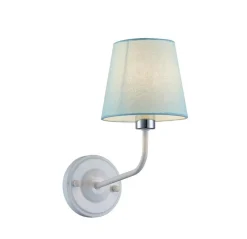 Oświetlenie Sypialni|Oświetlenie Pokoju Dziecięcego>Ledea Kinkiet niebieski klosz tkany York