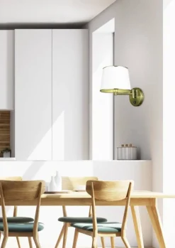 Oświetlenie Przedpokoju|Oświetlenie Sypialni>Candellux Lighting Kinkiet patynowy regulowany z włącznikiem Ibis