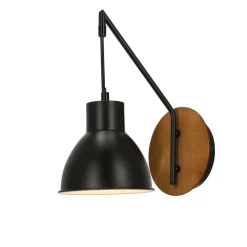 Oświetlenie Sypialni|Oświetlenie Salonu>Candellux Lighting Kinkiet 1xE27 czarna loft VARIO