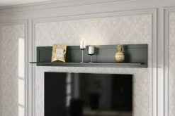 Półki></noscript>Helvetia Klasyczna półka wisząca butelkowa zieleń IVORIA