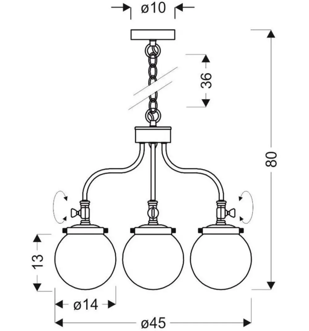 Oświetlenie Przedpokoju|Oświetlenie Jadalni>Candellux Lighting Klasyczny żyrandol w kolorze patyny Ballet