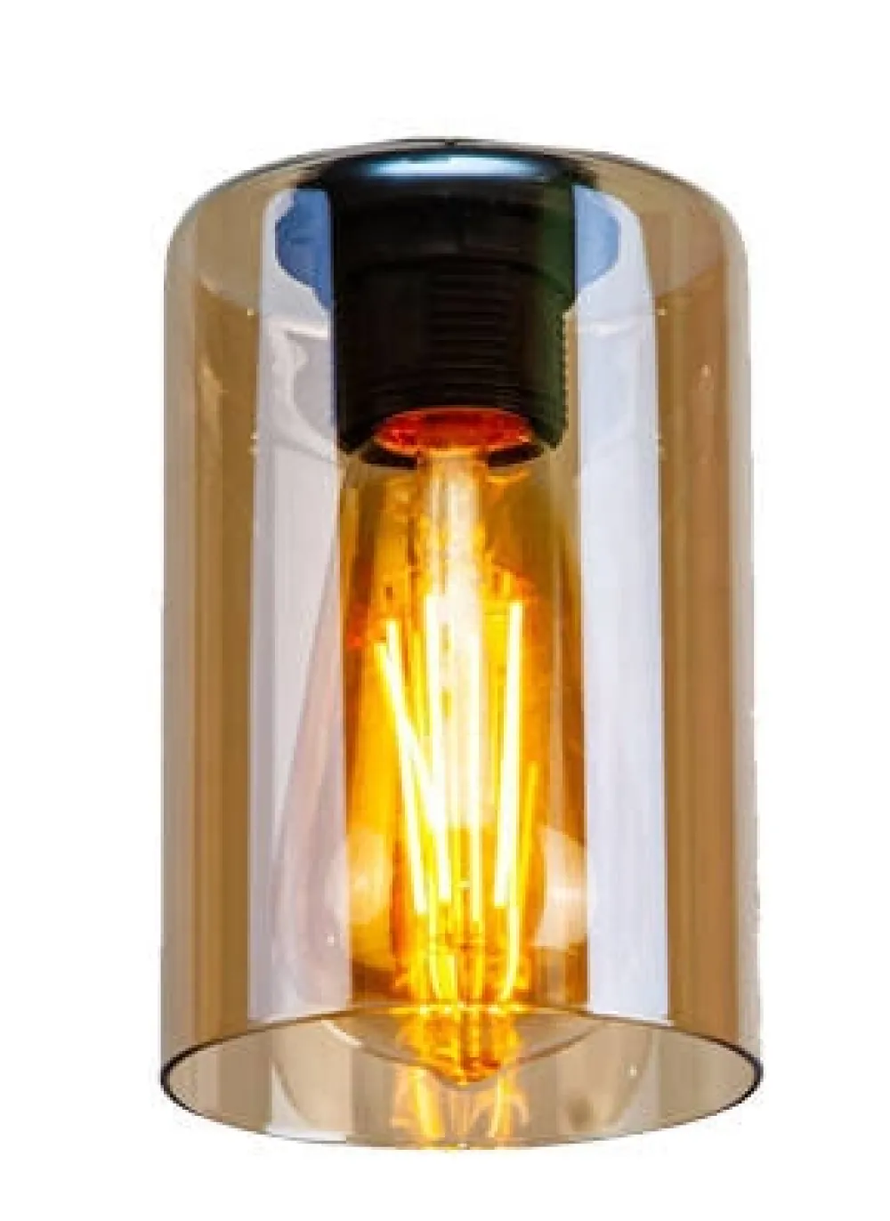 Klosze Do Lamp>Candellux Lighting Klosz szklany brązowy E27 do lampy Bistro