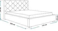 Łóżka Młodzieżowe|Łóżka Dziecięce></noscript>Riban Łóżko 90 cm młodzieżowe z zagłówkiem VIVID