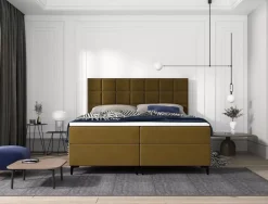 Łóżka Na Nóżkach|Łóżka Z Zagłówkiem>Laaph Studio Łóżko 160 kontynentalne BOHOL