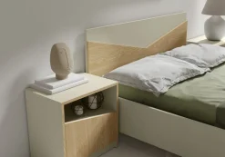 Łóżka Młodzieżowe|Łóżka Z Zagłówkiem></noscript>JUREK Łóżko do sypialni 160x200 cm AMADEO szary beż