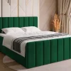 Łóżka Małżeńskie|Łóżka Ze Stelażem>BROMARKT Łóżko do sypialni 160x200 cm kontynentalne z pojemnikiem DENVER DUO zielone