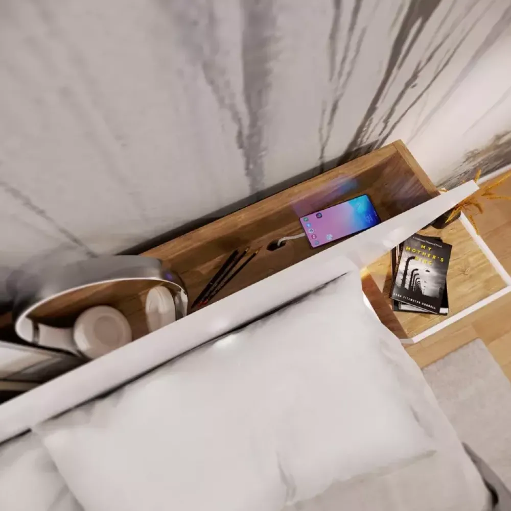 Meble Młodzieżowe|Łóżka Młodzieżowe>lenart. Łóżko do sypialni 140x200 cm z pojemnikiem DENTRO