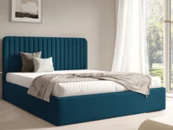 Łóżka Małżeńskie|Łóżka Ze Stelażem>Gruszka Łóżko do sypialni 180x200 cm z pojemnikiem BELIVO miętowe