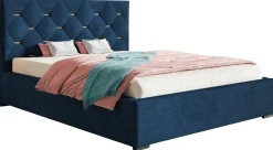 Łóżka Młodzieżowe|Łóżka Z Zagłówkiem>Riban Łóżko do sypialni 160x200 cm z zagłówkiem VIVID