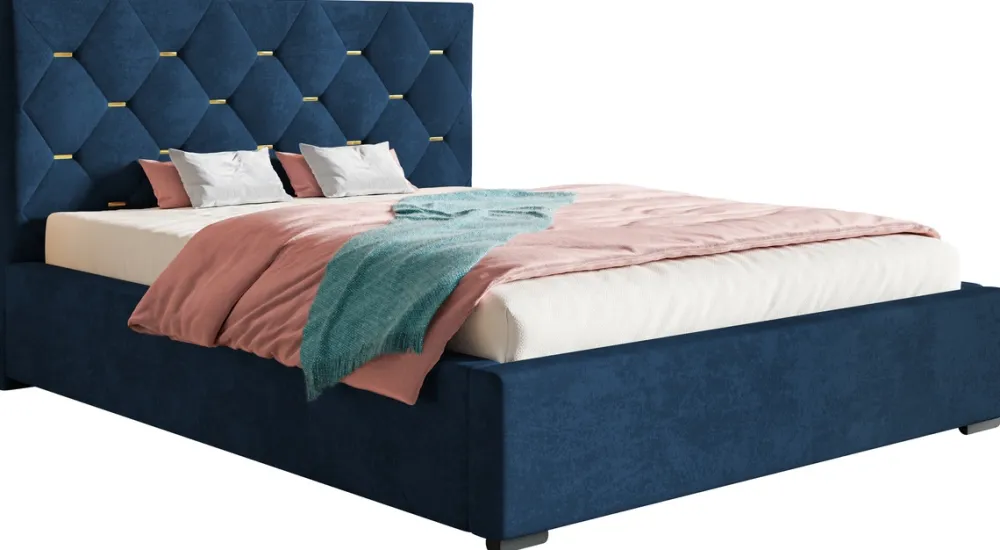 Łóżka Młodzieżowe|Łóżka Z Zagłówkiem>Riban Łóżko do sypialni 160x200 cm z zagłówkiem VIVID